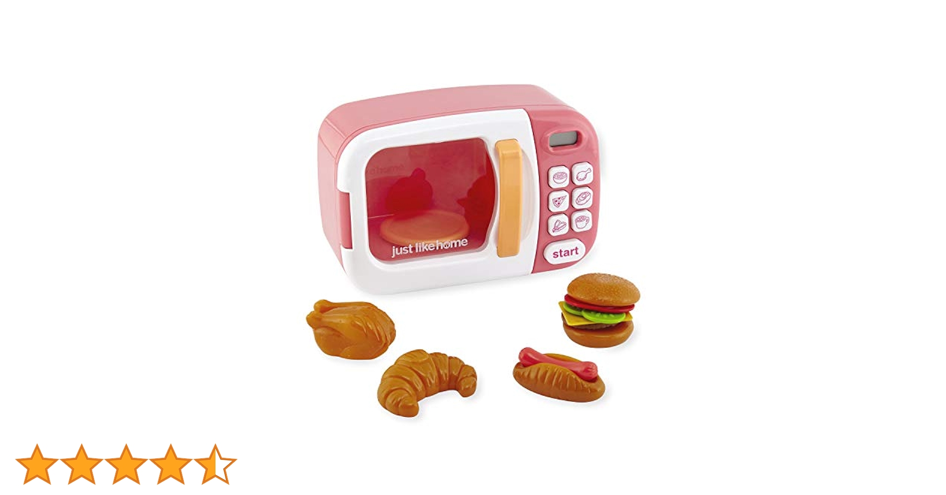 Just Like  電子レンジ with Play Food ピンク ggw725x Amazon.co.jp: Just Like Home 電子レンジ with Play Food